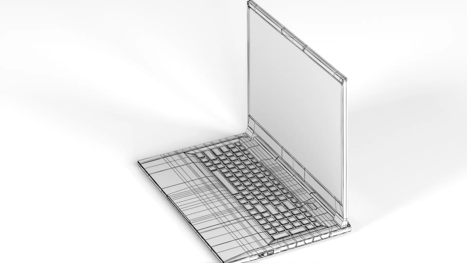 Gigabyte NB Gbt Aorus 17x AZF-B5DE665P 17 3  W11 240Hz Low-poly 3D model_28