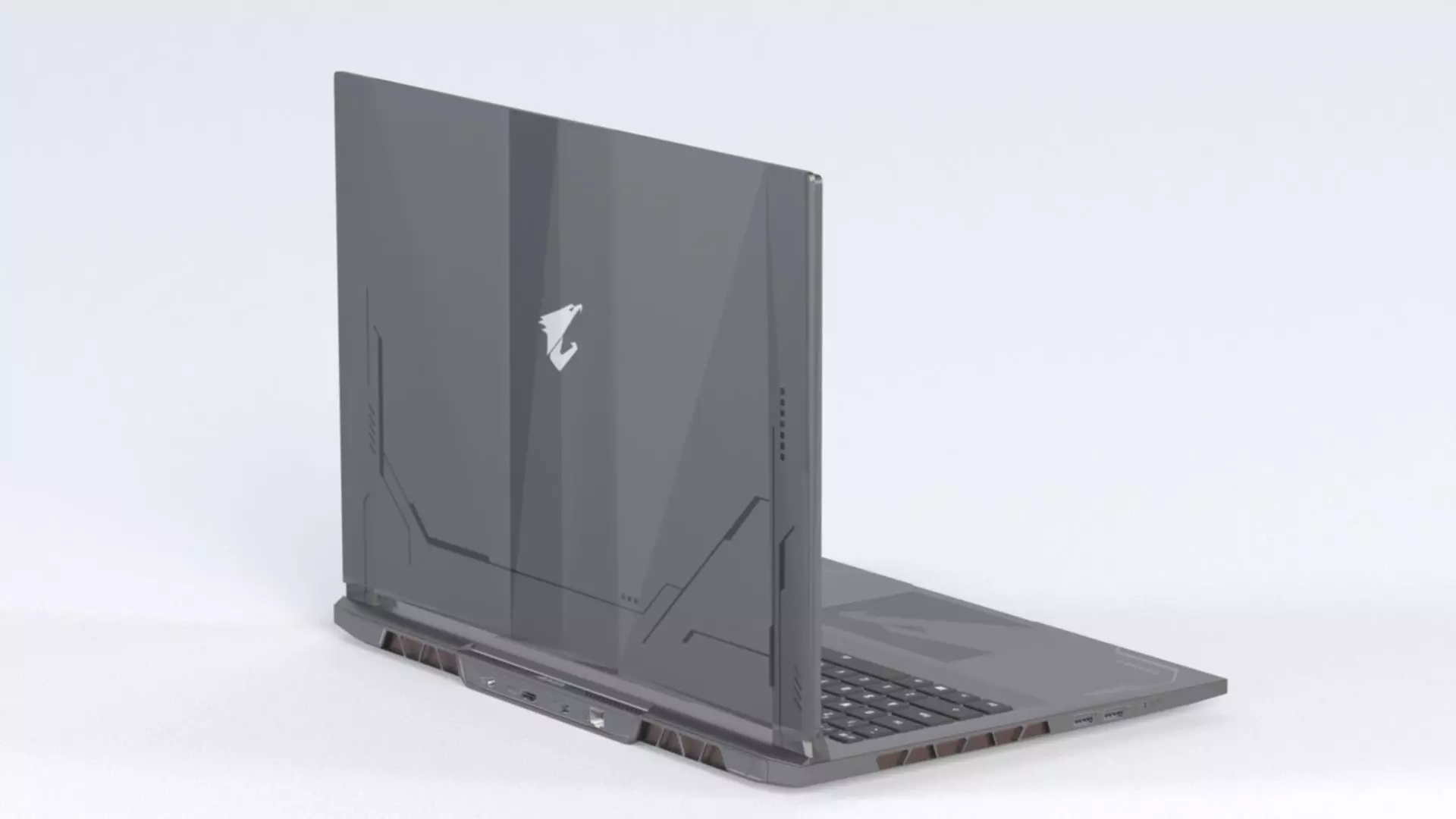 Gigabyte NB Gbt Aorus 17x AZF-B5DE665P 17 3  W11 240Hz Low-poly 3D model_6