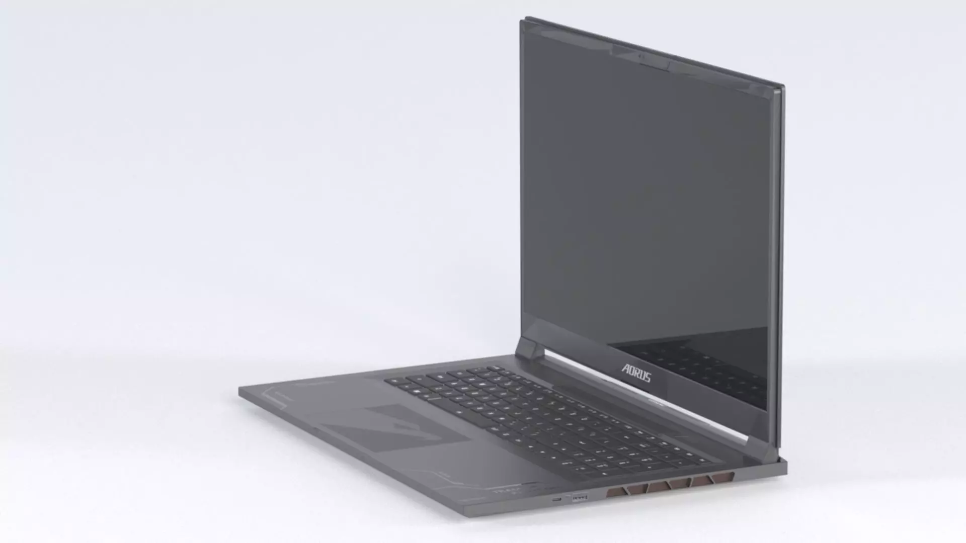 Gigabyte NB Gbt Aorus 17x AZF-B5DE665P 17 3  W11 240Hz Low-poly 3D model_11