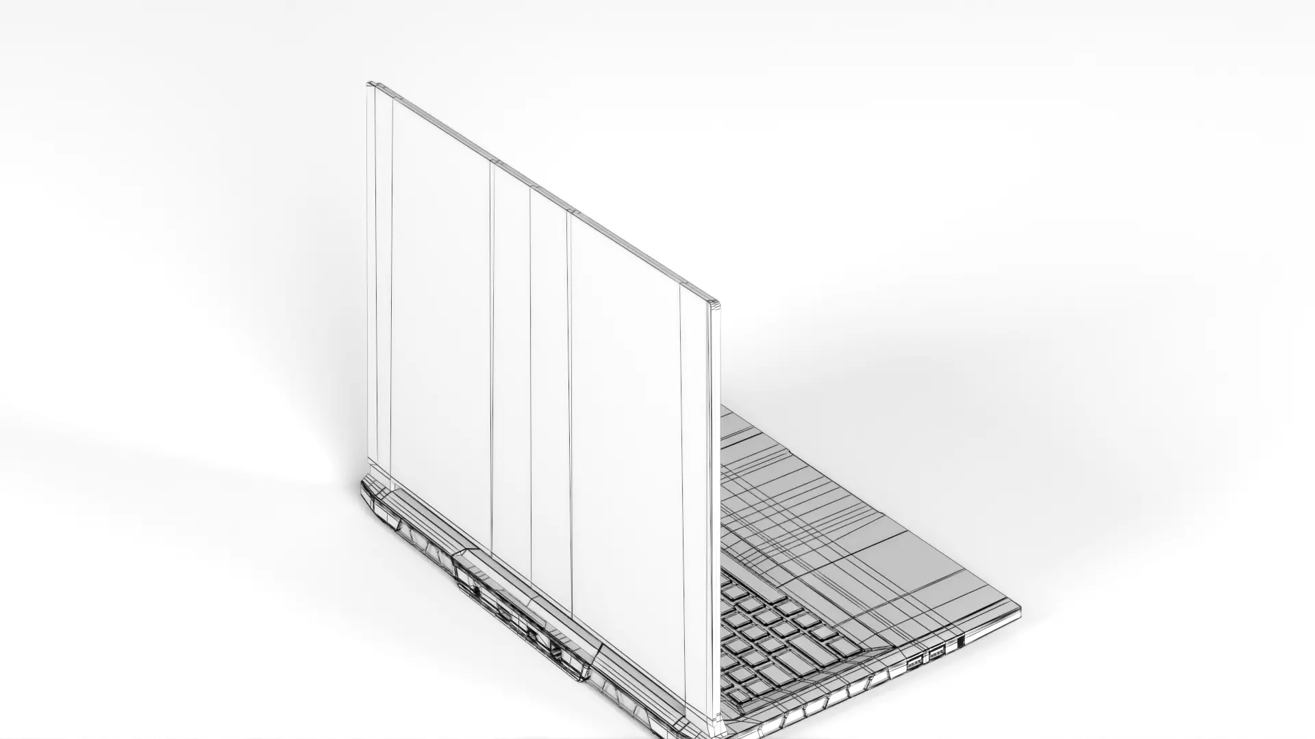 Gigabyte NB Gbt Aorus 17x AZF-B5DE665P 17 3  W11 240Hz Low-poly 3D model_23