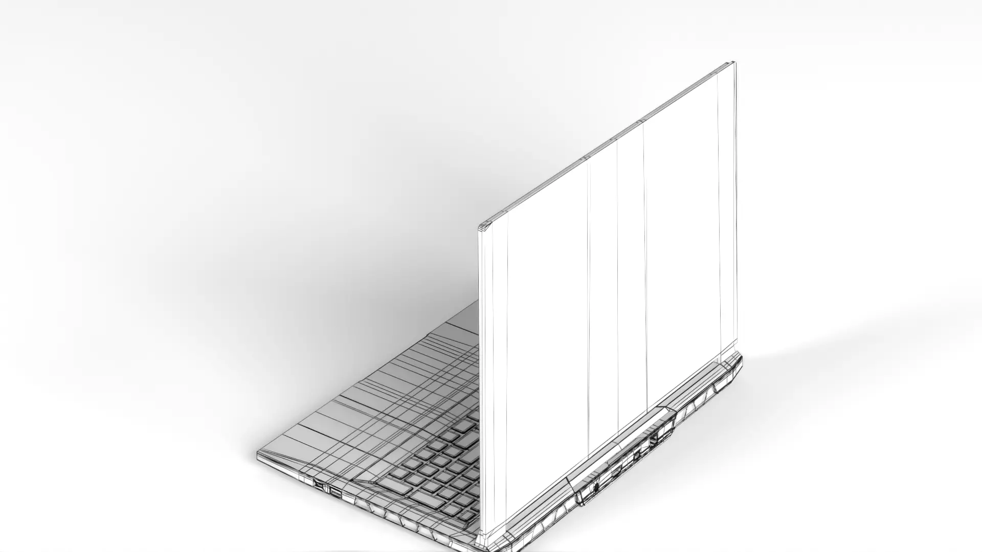 Gigabyte NB Gbt Aorus 17x AZF-B5DE665P 17 3  W11 240Hz Low-poly 3D model_26