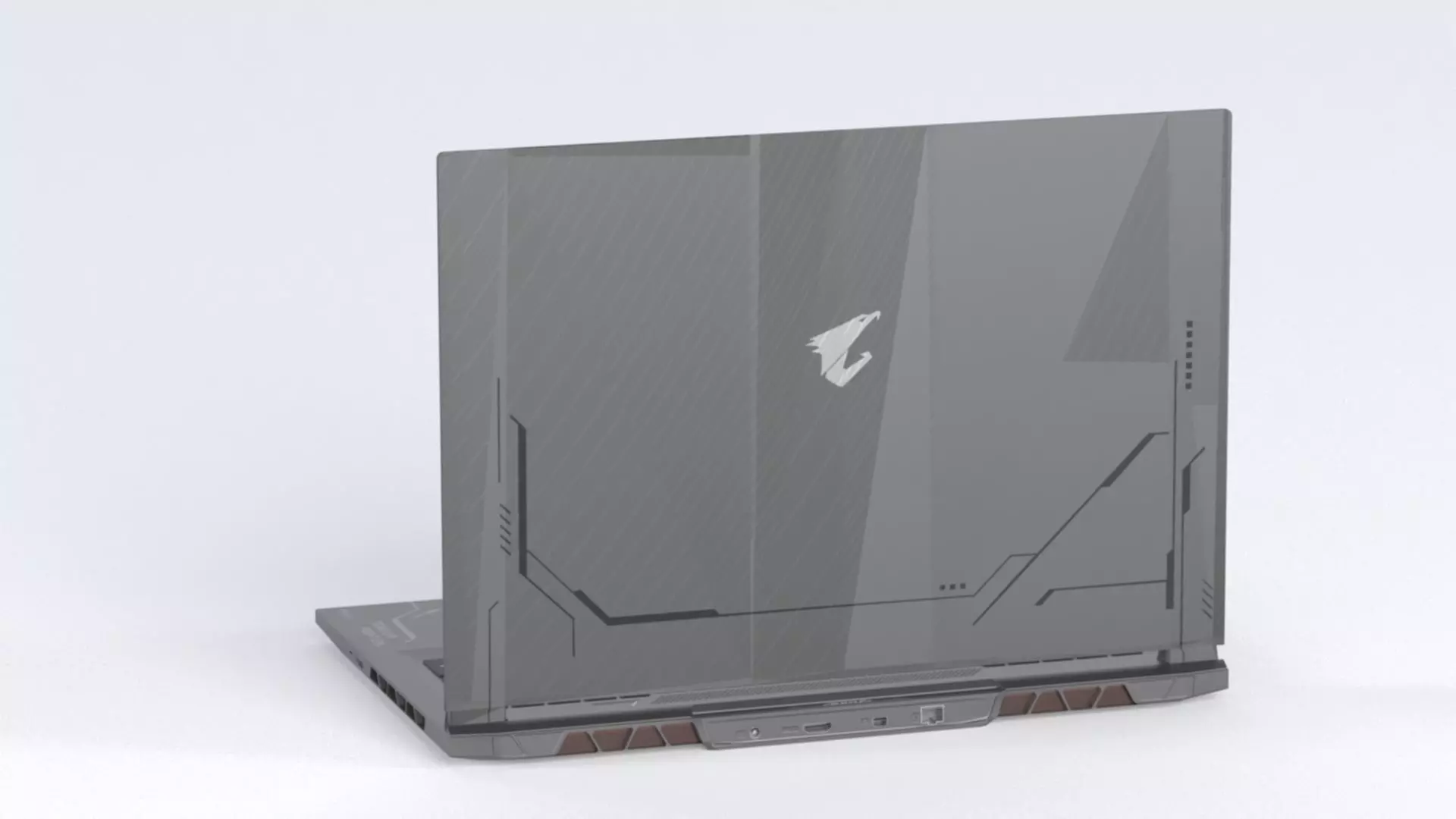 Gigabyte NB Gbt Aorus 17x AZF-B5DE665P 17 3  W11 240Hz Low-poly 3D model_8