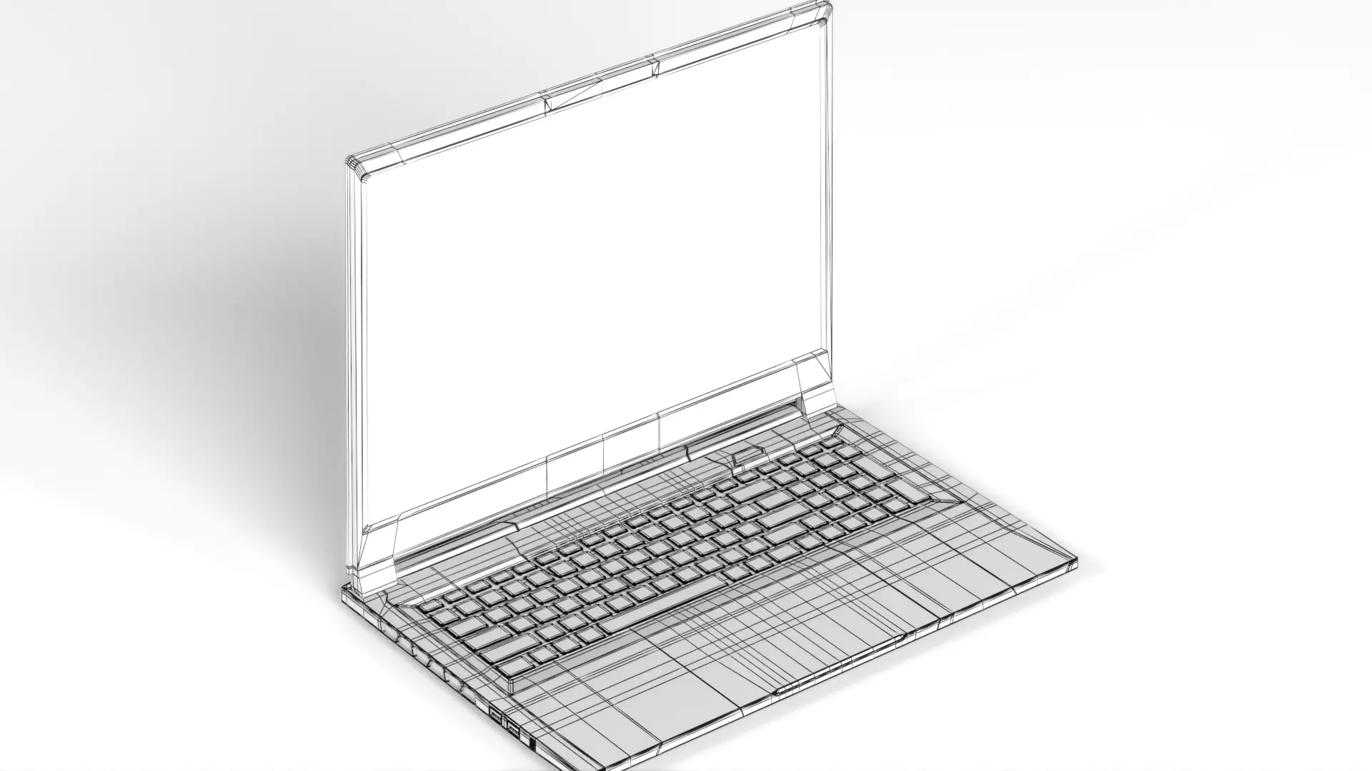 Gigabyte NB Gbt Aorus 17x AZF-B5DE665P 17 3  W11 240Hz Low-poly 3D model_20