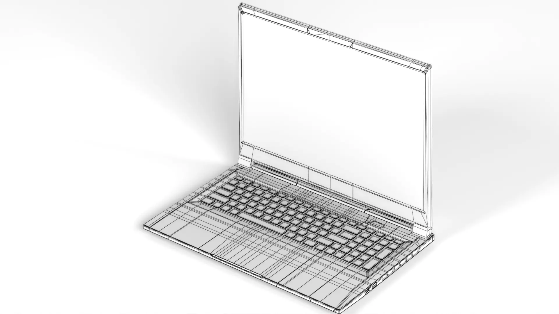 Gigabyte NB Gbt Aorus 17x AZF-B5DE665P 17 3  W11 240Hz Low-poly 3D model_29