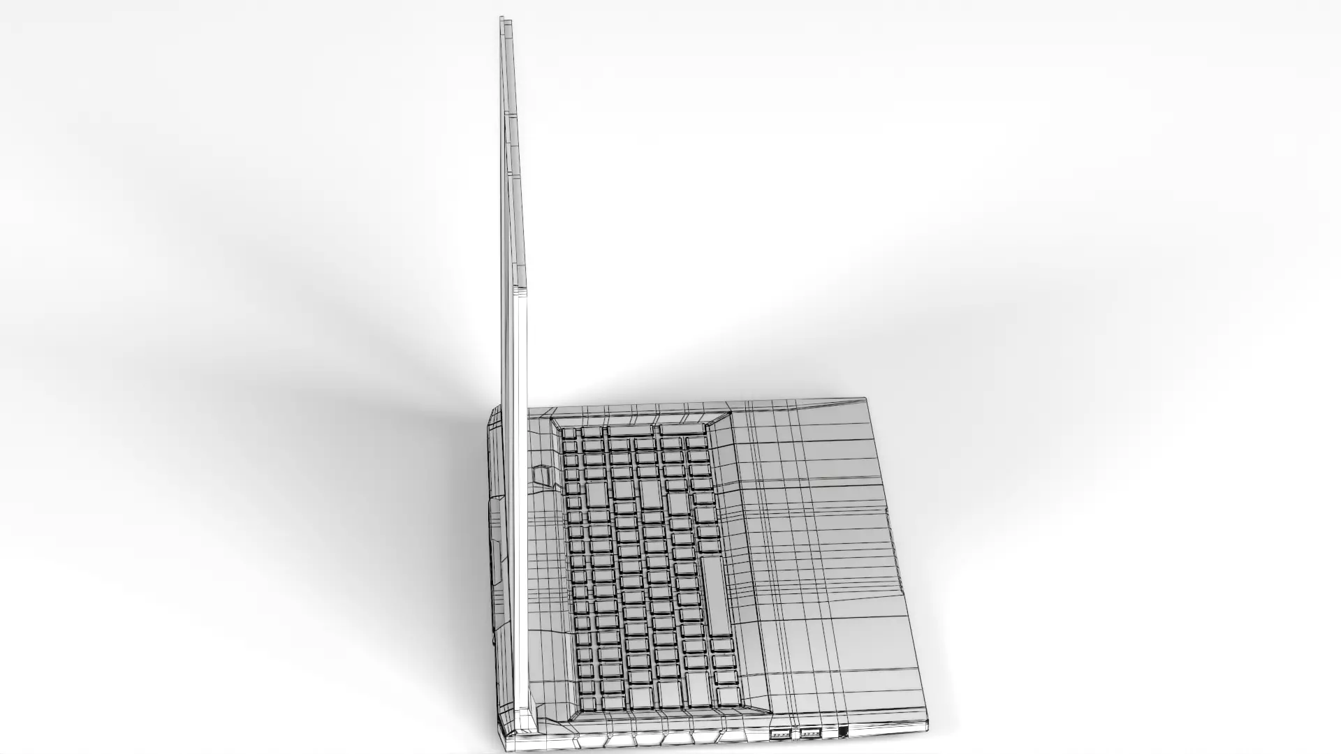 Gigabyte NB Gbt Aorus 17x AZF-B5DE665P 17 3  W11 240Hz Low-poly 3D model_22