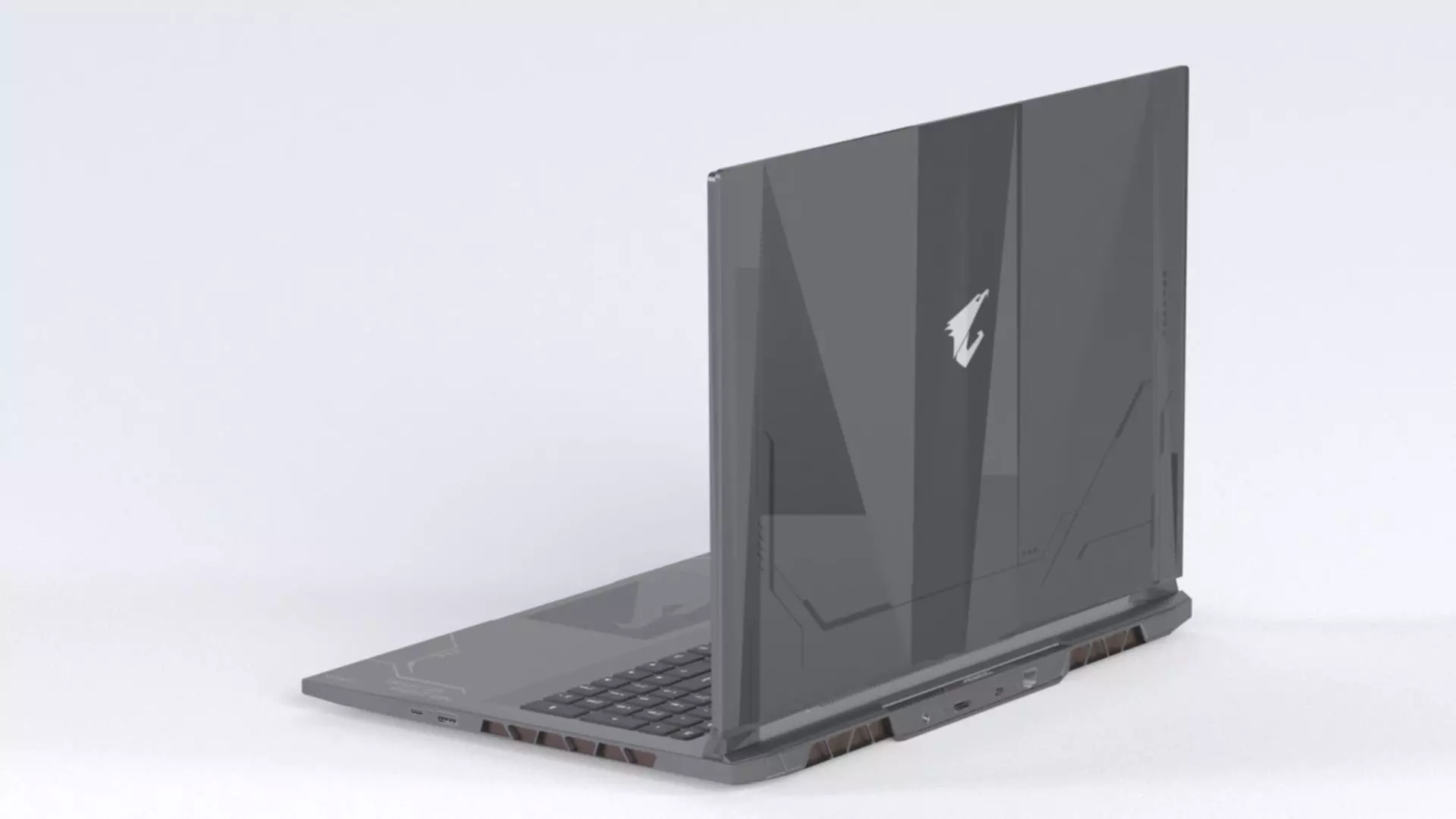 Gigabyte NB Gbt Aorus 17x AZF-B5DE665P 17 3  W11 240Hz Low-poly 3D model_9