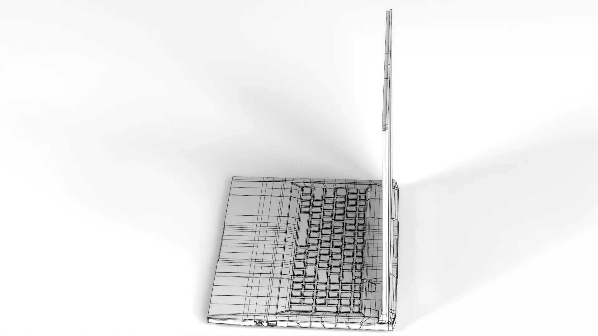 Gigabyte NB Gbt Aorus 17x AZF-B5DE665P 17 3  W11 240Hz Low-poly 3D model_27