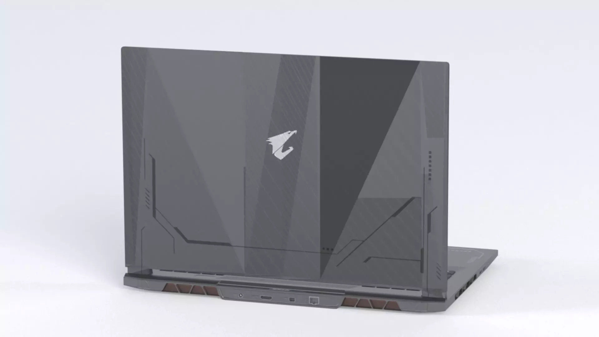 Gigabyte NB Gbt Aorus 17x AZF-B5DE665P 17 3  W11 240Hz Low-poly 3D model_7