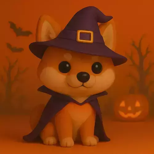 Shiba Inu Hechicero de Halloween POP STL