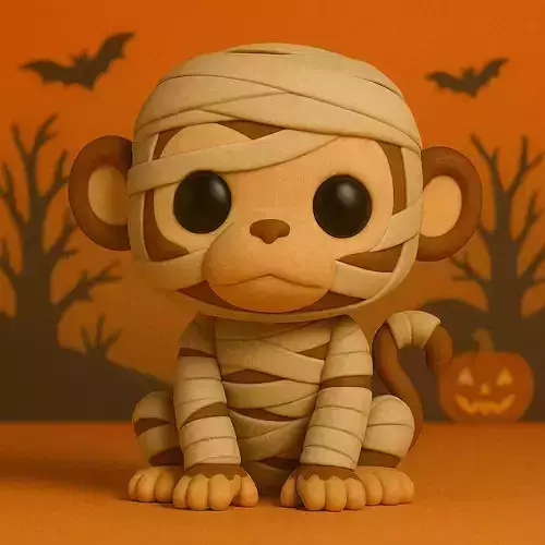 Mono Momia de Halloween POP STL