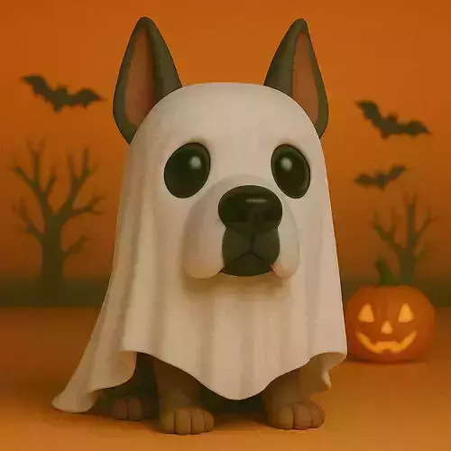Gran Danes Fantasma de Halloween POP -STL