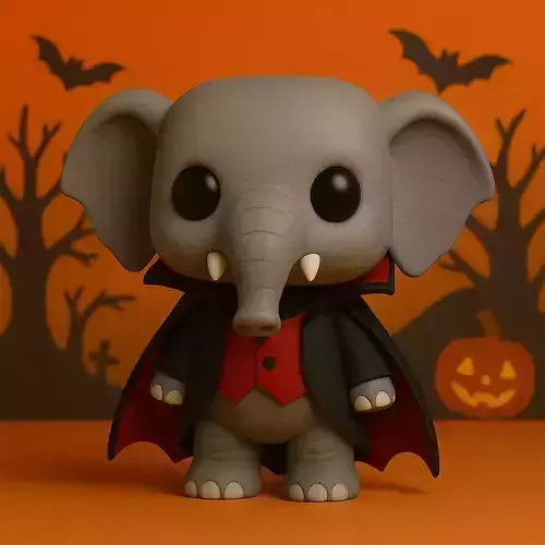 Elefante Vampiro de Halloween POP STL