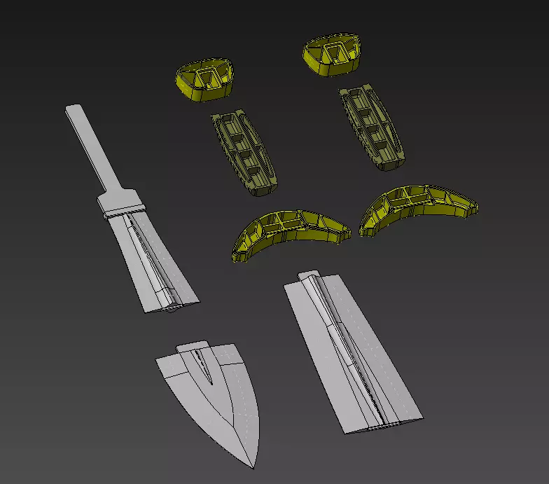 Spada greca Xiphos 3D print model_3