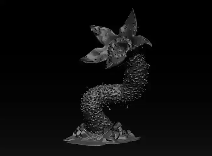 DnD bonespitter 3d piranha alien plant stl