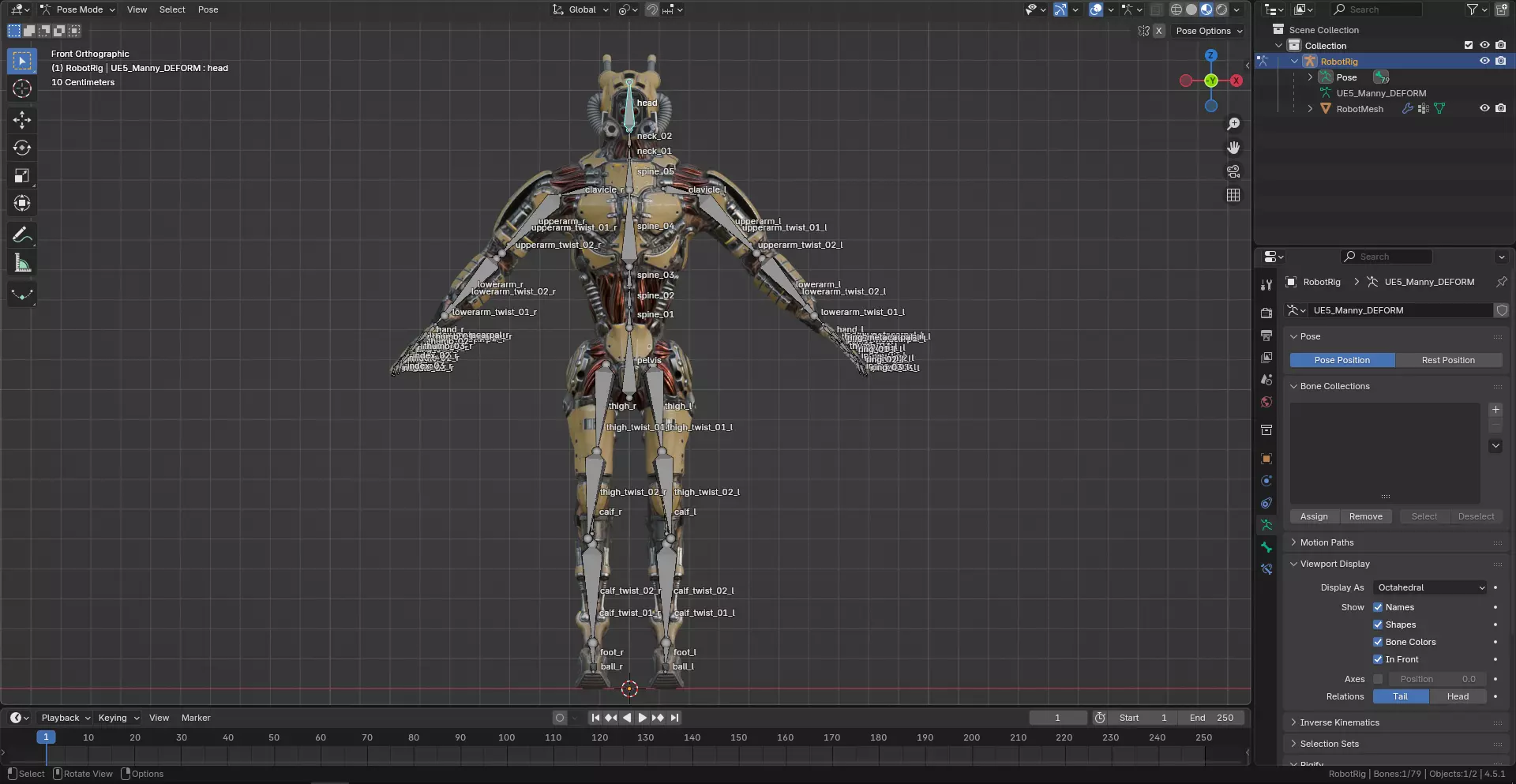Sci-fi robot character with 4 color options Low-poly 3D model_39