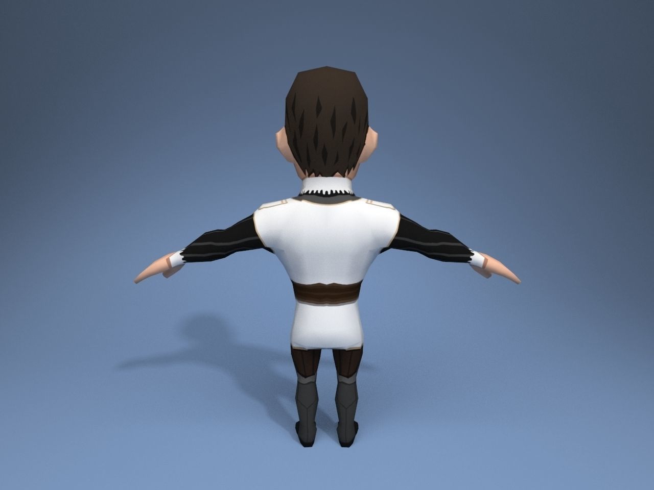 Medieval character archduke 3 Low-poly 3D model_5