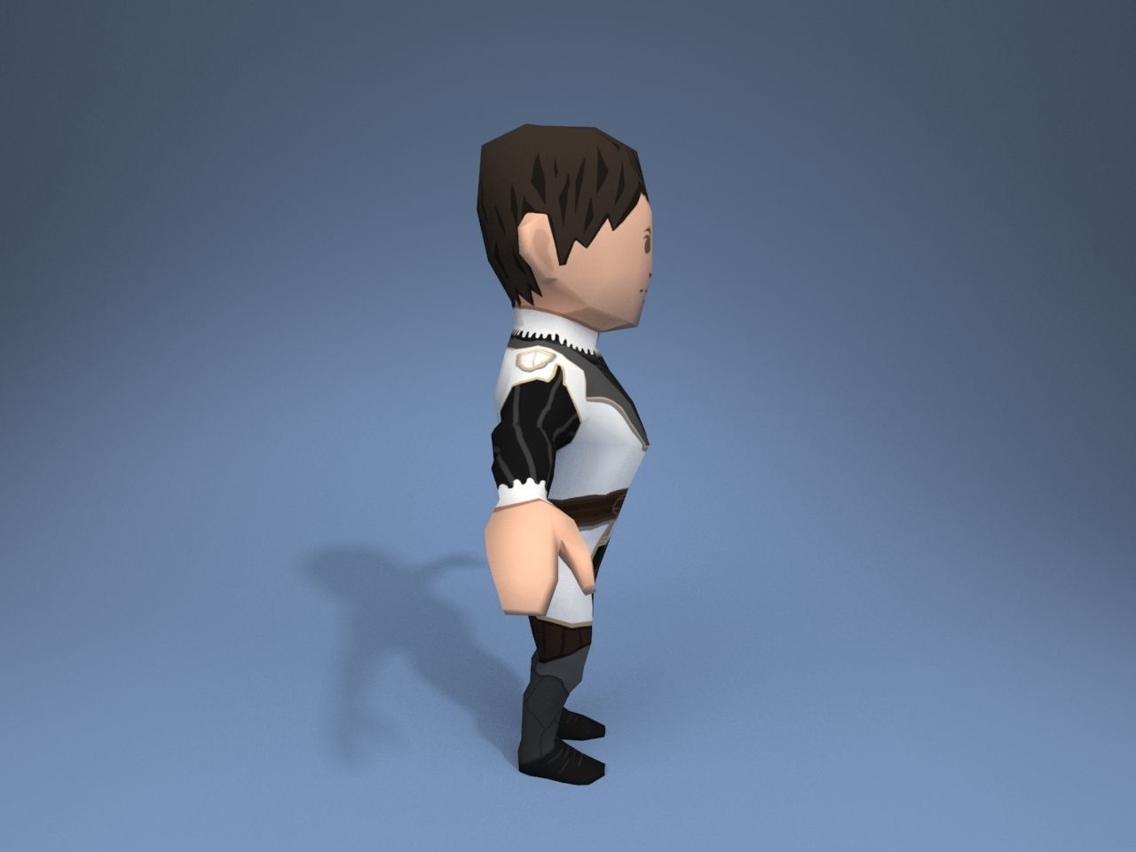 Medieval character archduke 3 Low-poly 3D model_7