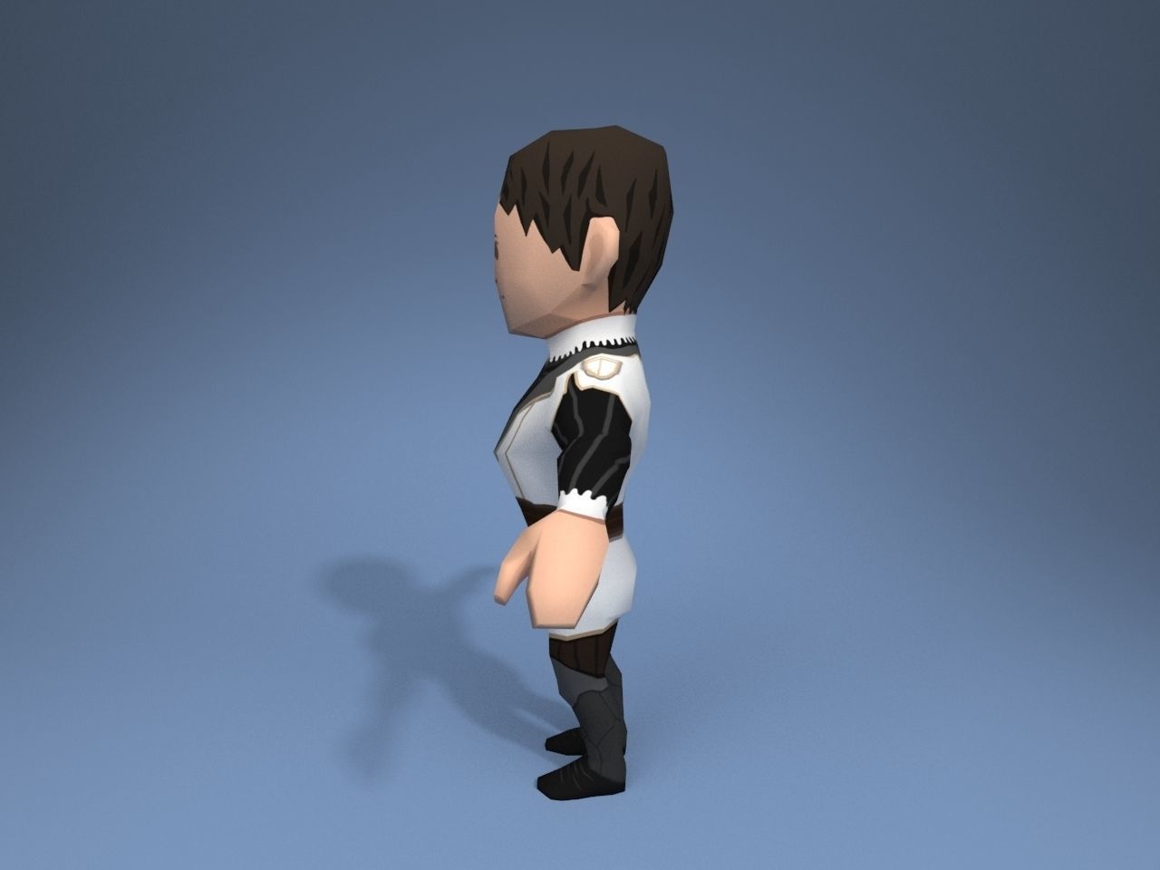 Medieval character archduke 3 Low-poly 3D model_3