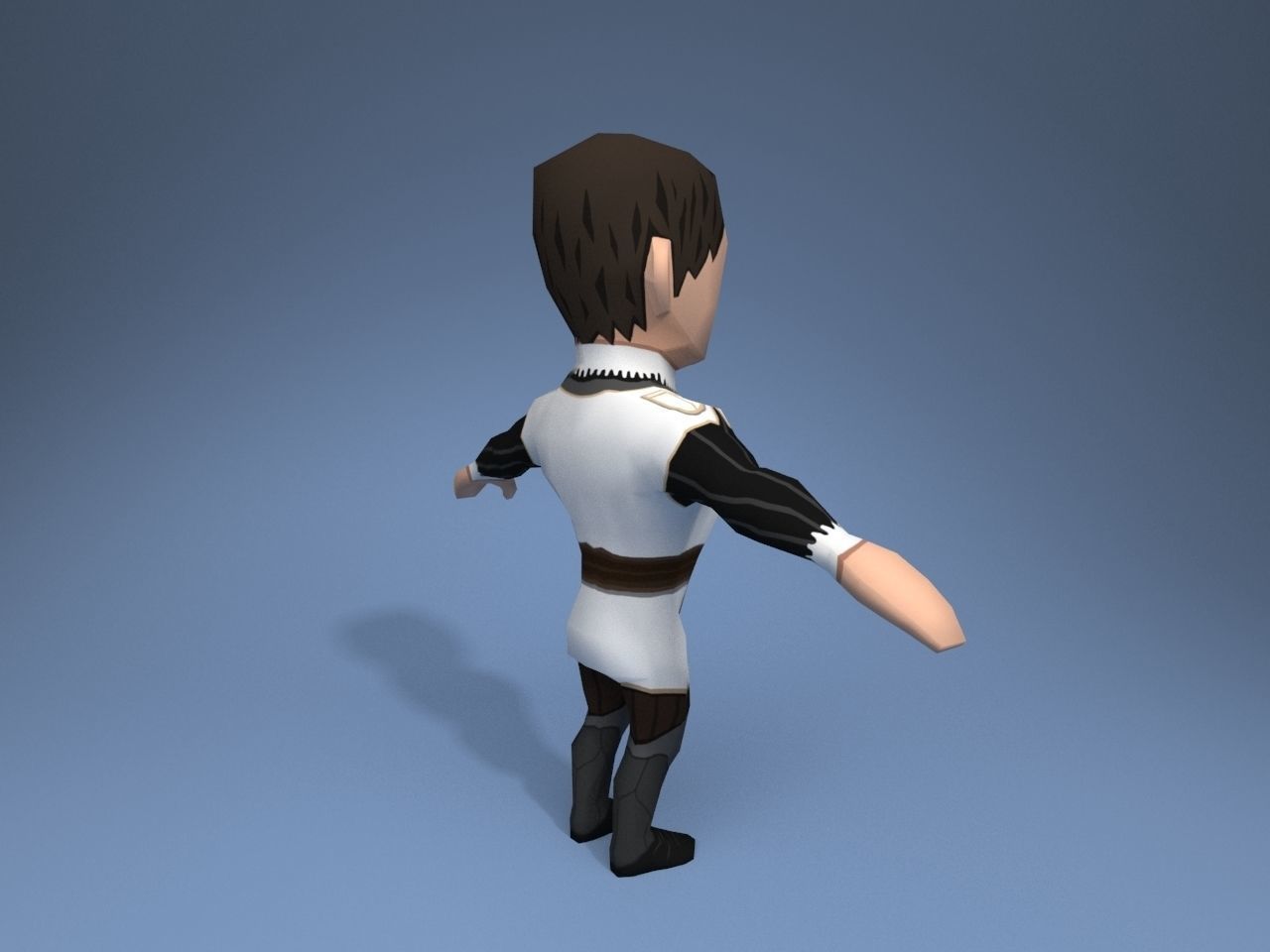 Medieval character archduke 3 Low-poly 3D model_6