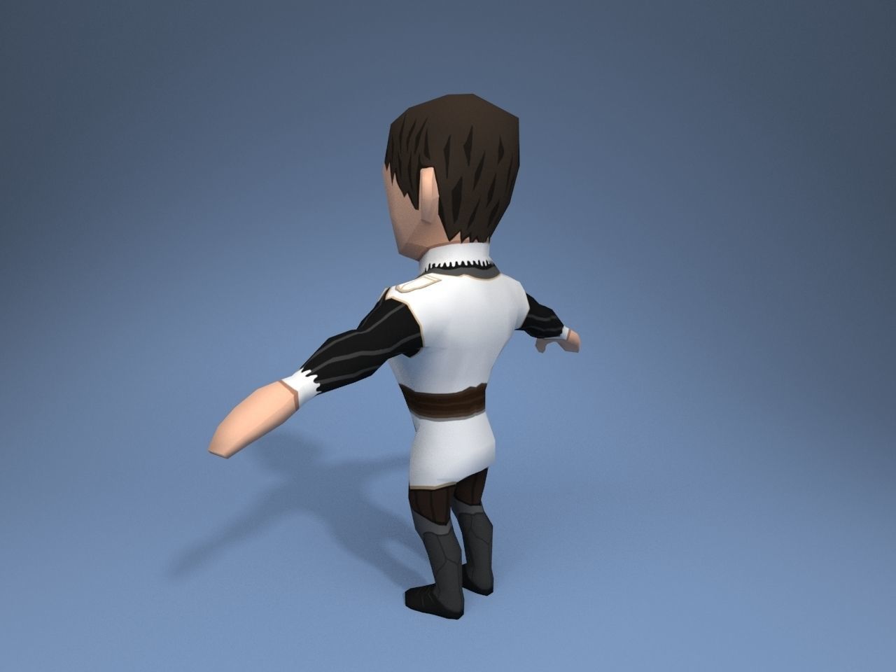 Medieval character archduke 3 Low-poly 3D model_4