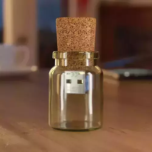 Pendrive in a Bottle