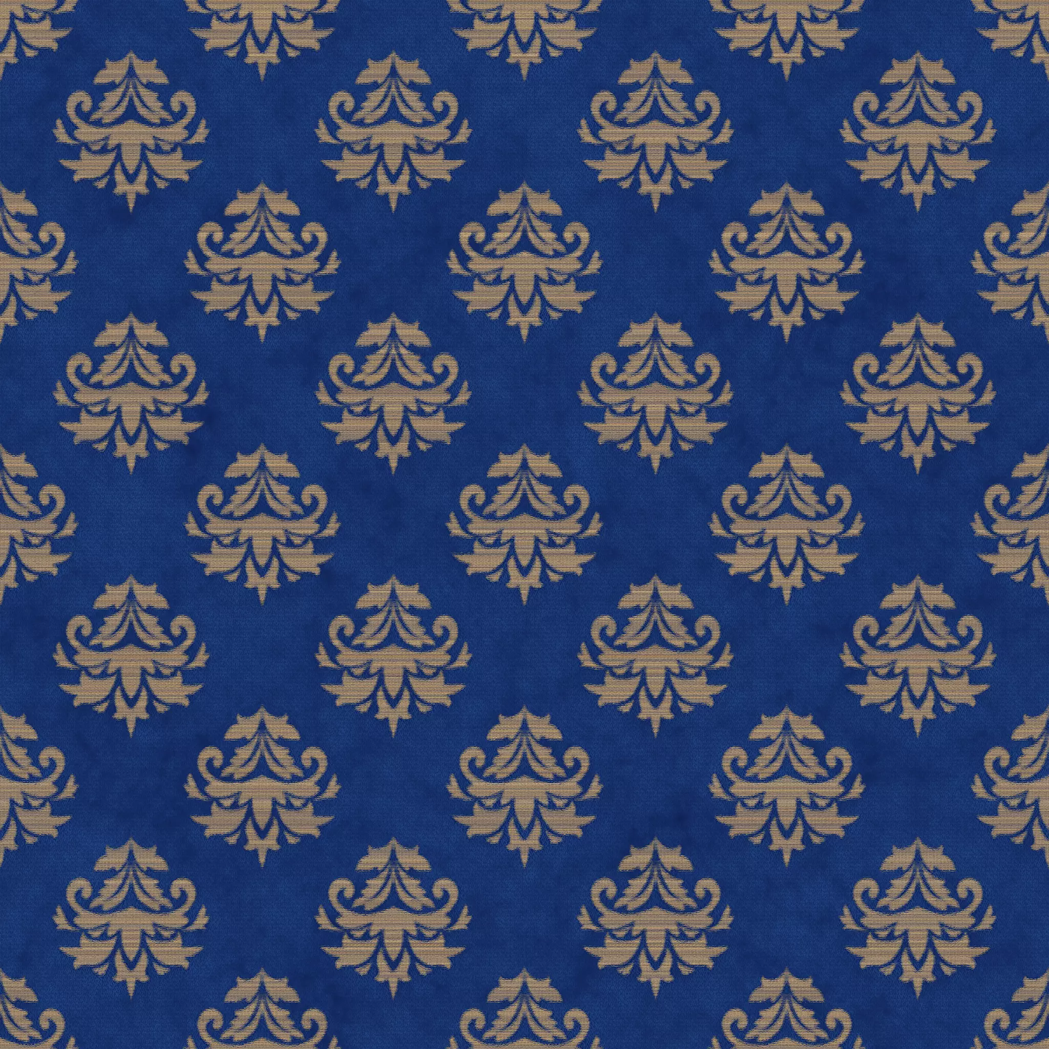 material Blue Medieval Fabric Texture_3