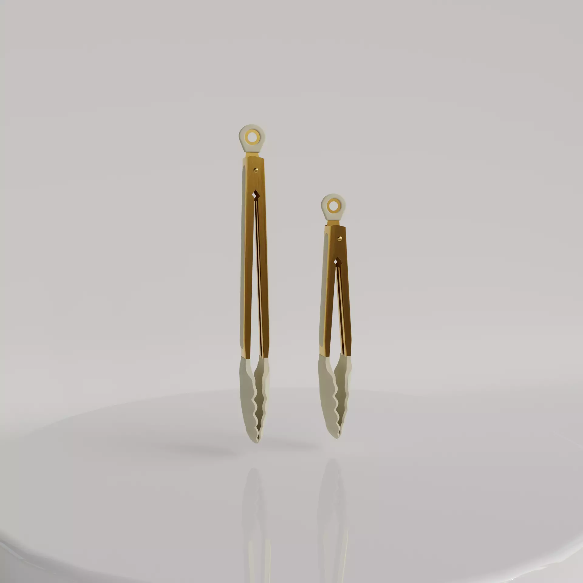 Silicone Tongs 3D model_0