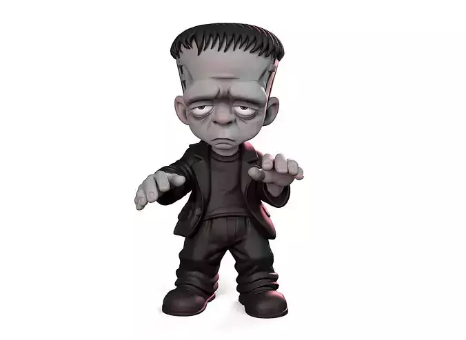 Cartoon Frankenstein 3D print model