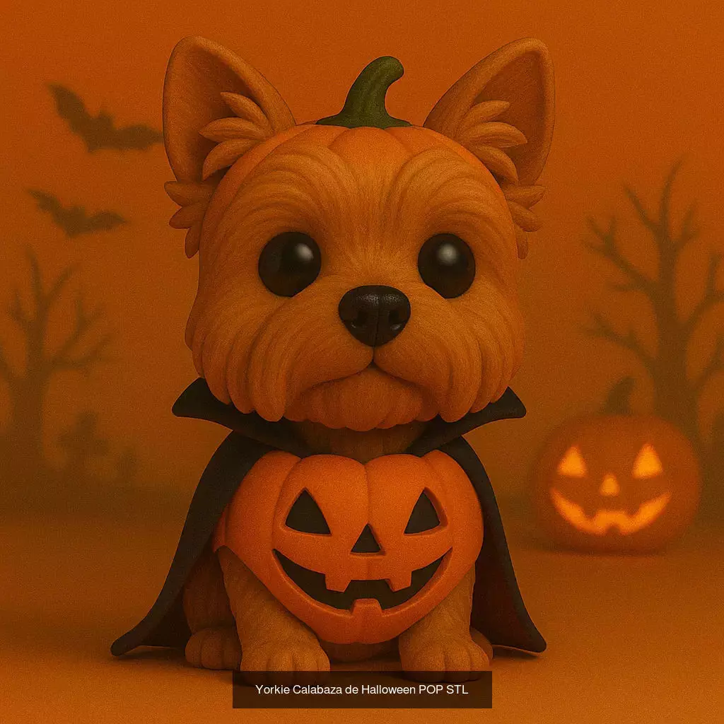 Mascotas de Halloween Terror en Estilo POP 3D Model Collection_10