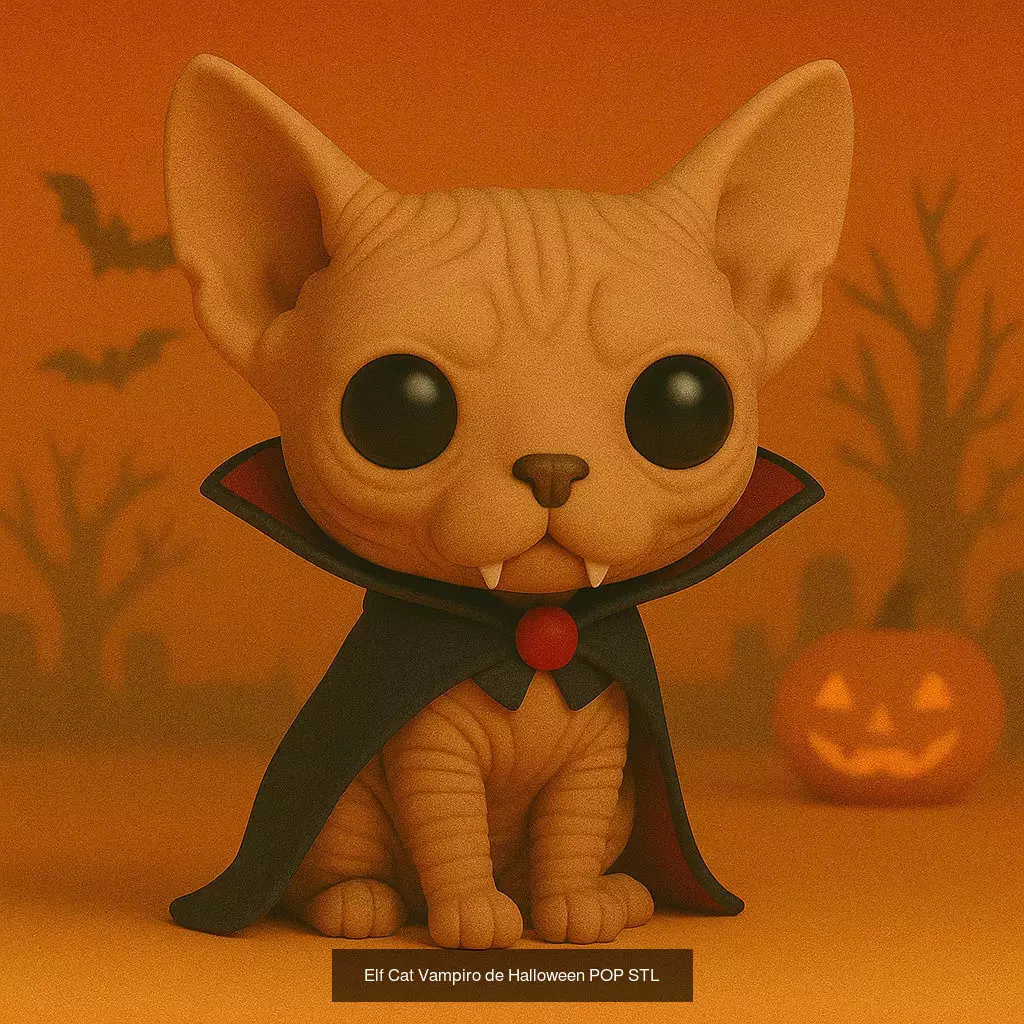 Mascotas de Halloween Terror en Estilo POP 3D Model Collection_61