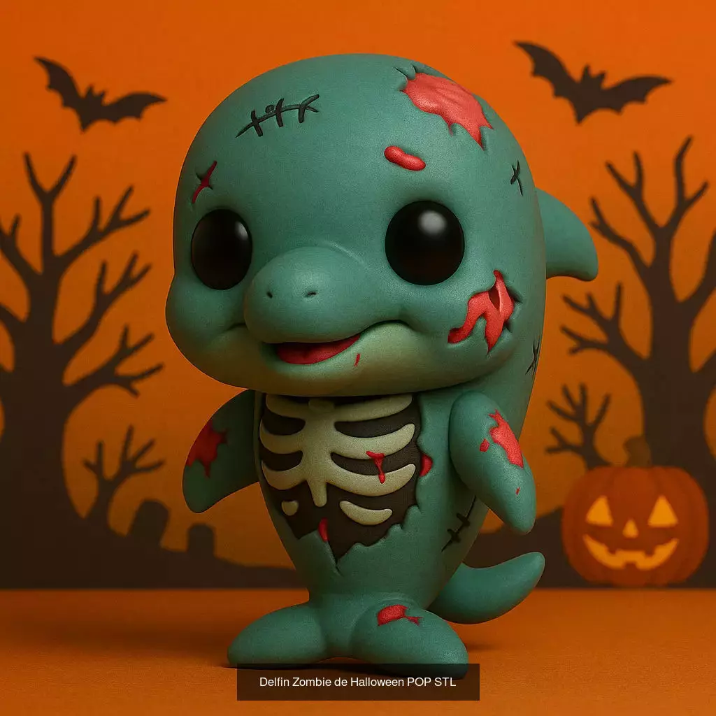 Mascotas de Halloween Terror en Estilo POP 3D Model Collection_66