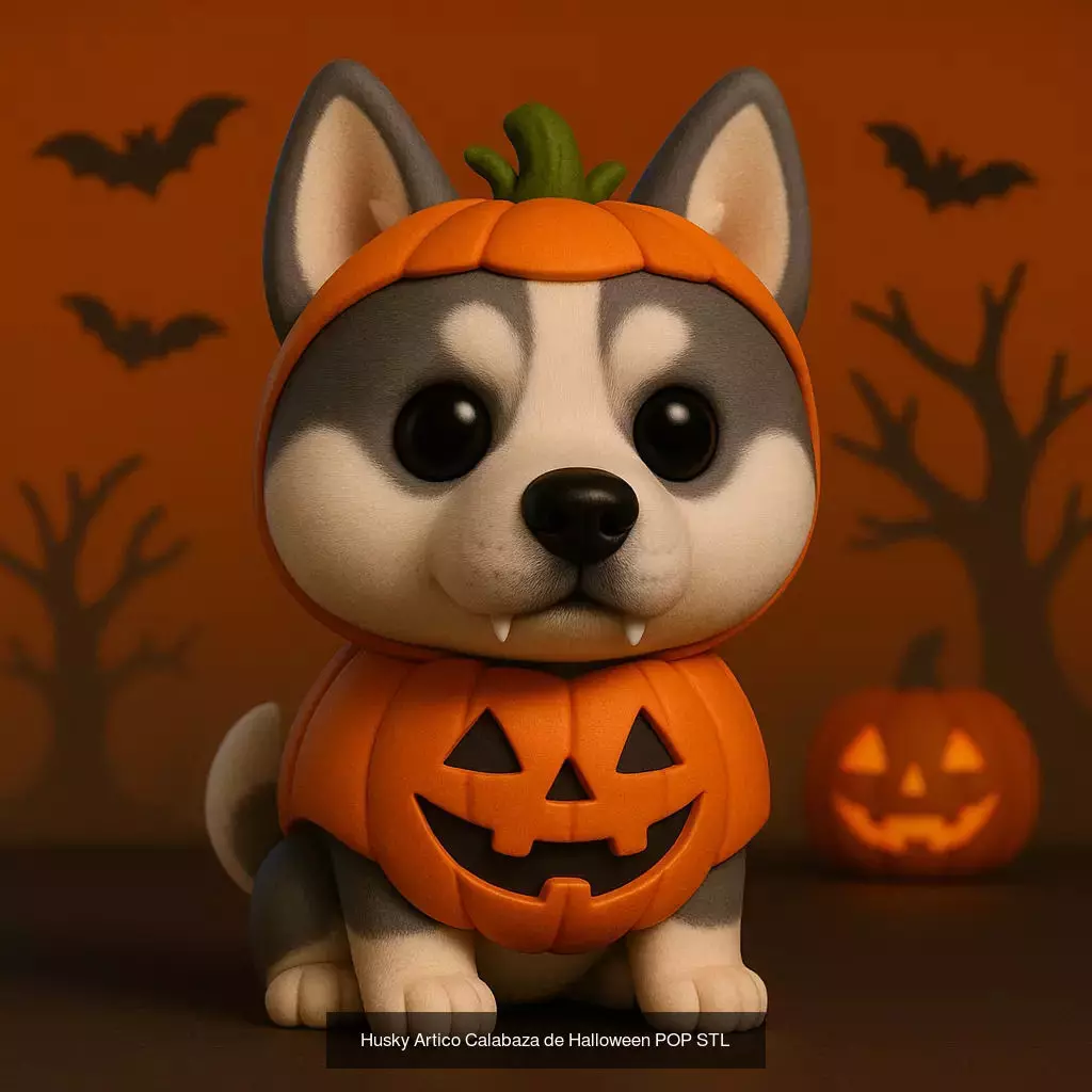 Mascotas de Halloween Terror en Estilo POP 3D Model Collection_43