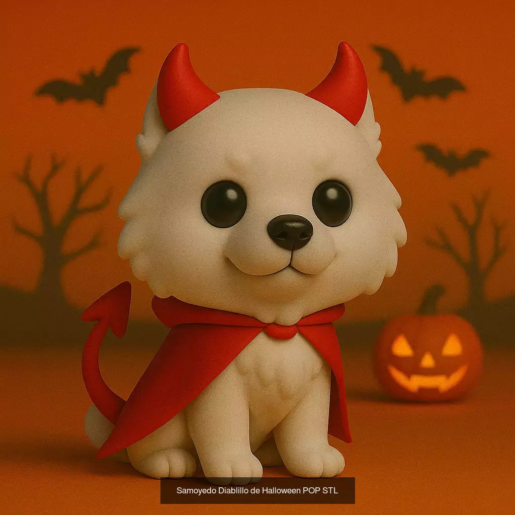 Mascotas de Halloween Terror en Estilo POP 3D Model Collection_20