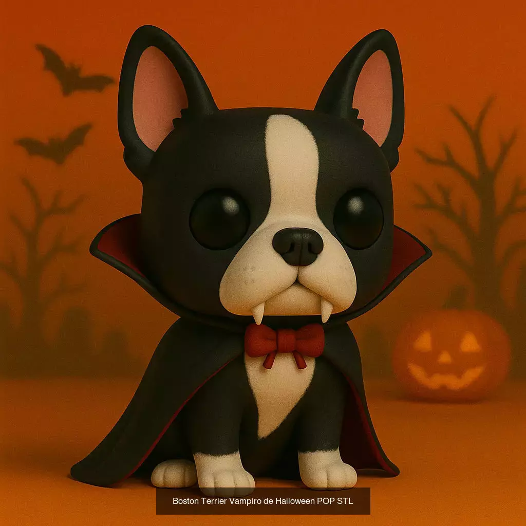 Mascotas de Halloween Terror en Estilo POP 3D Model Collection_76