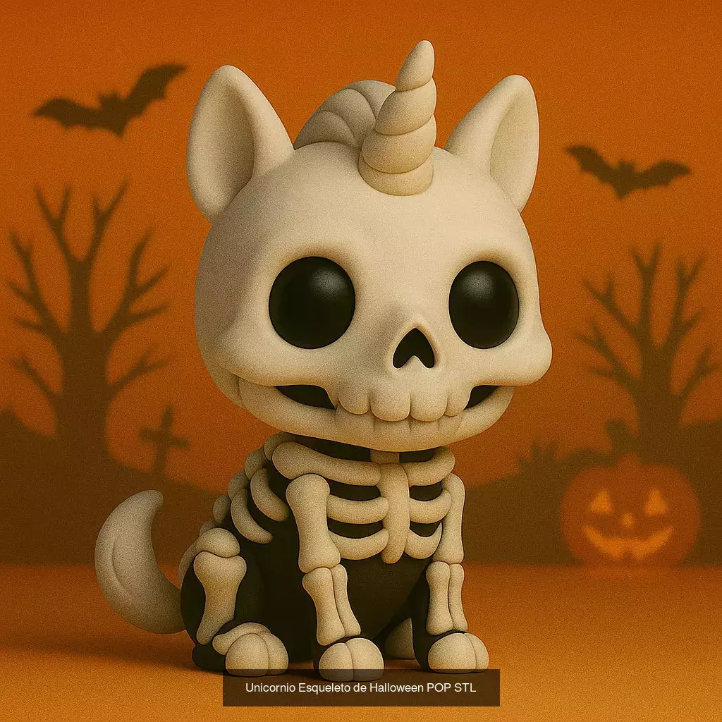 Mascotas de Halloween Terror en Estilo POP 3D Model Collection_11