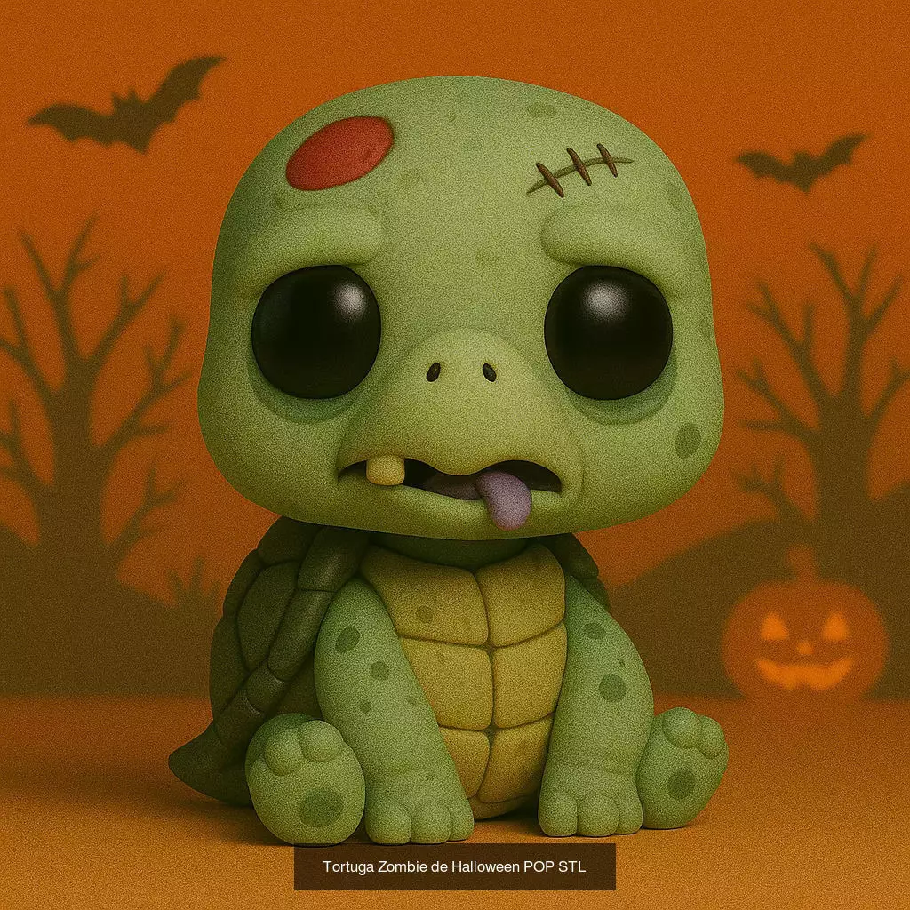 Mascotas de Halloween Terror en Estilo POP 3D Model Collection_12