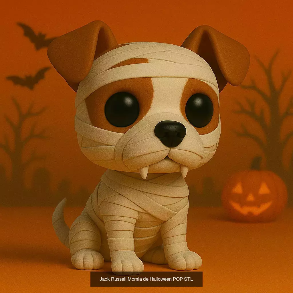 Mascotas de Halloween Terror en Estilo POP 3D Model Collection_42