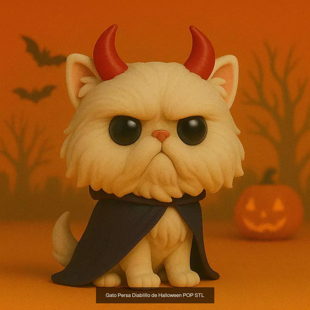 Mascotas de Halloween Terror en Estilo POP 3D Model Collection_49