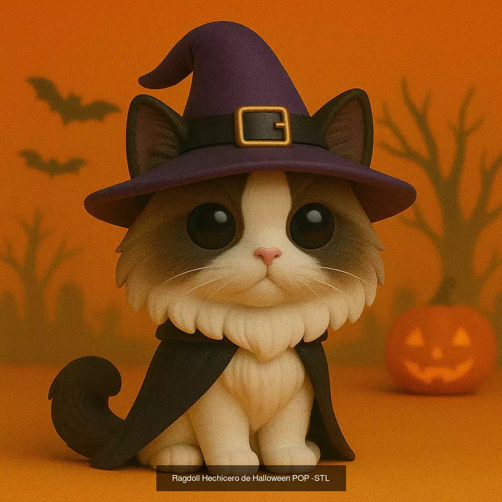 Mascotas de Halloween Terror en Estilo POP 3D Model Collection_22