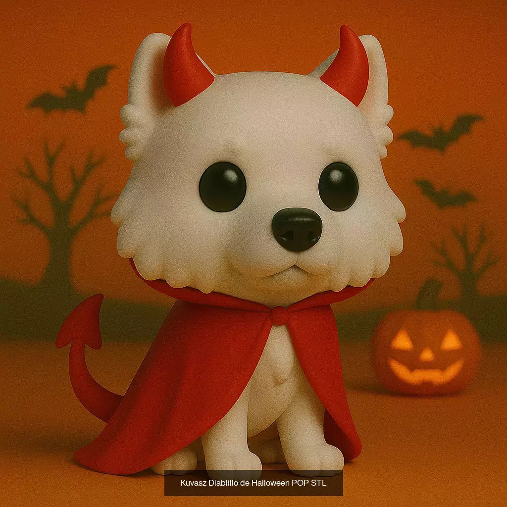 Mascotas de Halloween Terror en Estilo POP 3D Model Collection_41