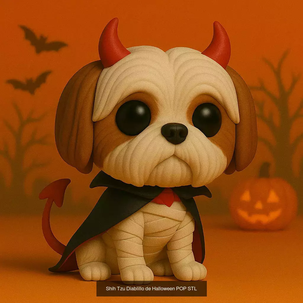 Mascotas de Halloween Terror en Estilo POP 3D Model Collection_15