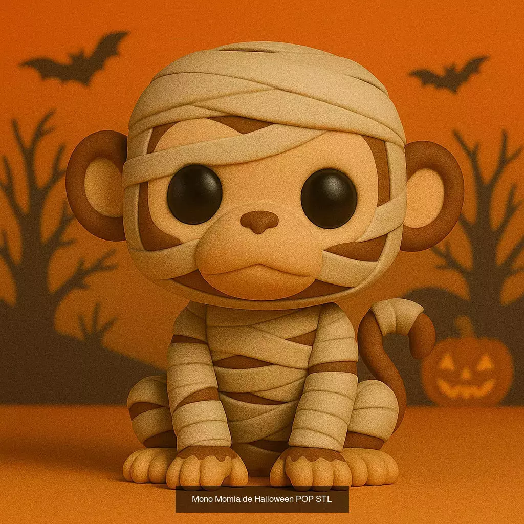 Mascotas de Halloween Terror en Estilo POP 3D Model Collection_33