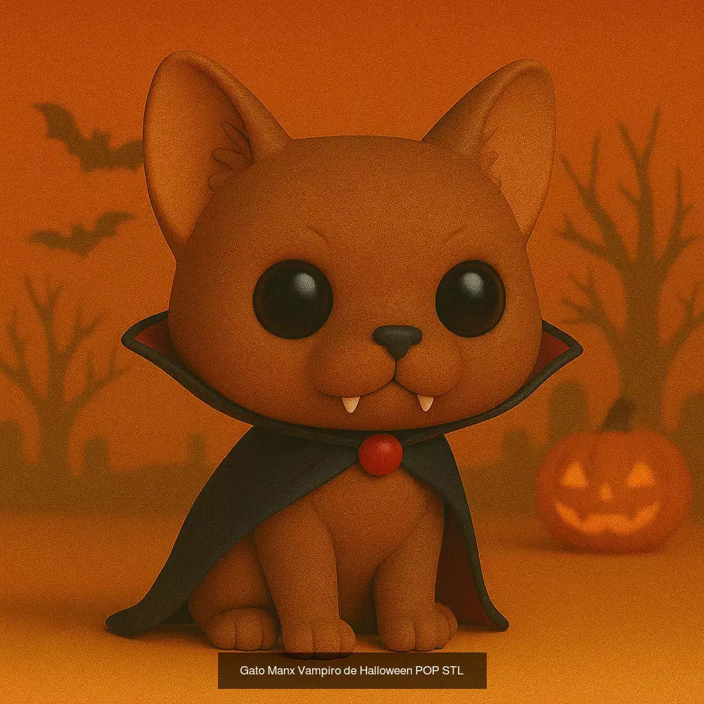 Mascotas de Halloween Terror en Estilo POP 3D Model Collection_50