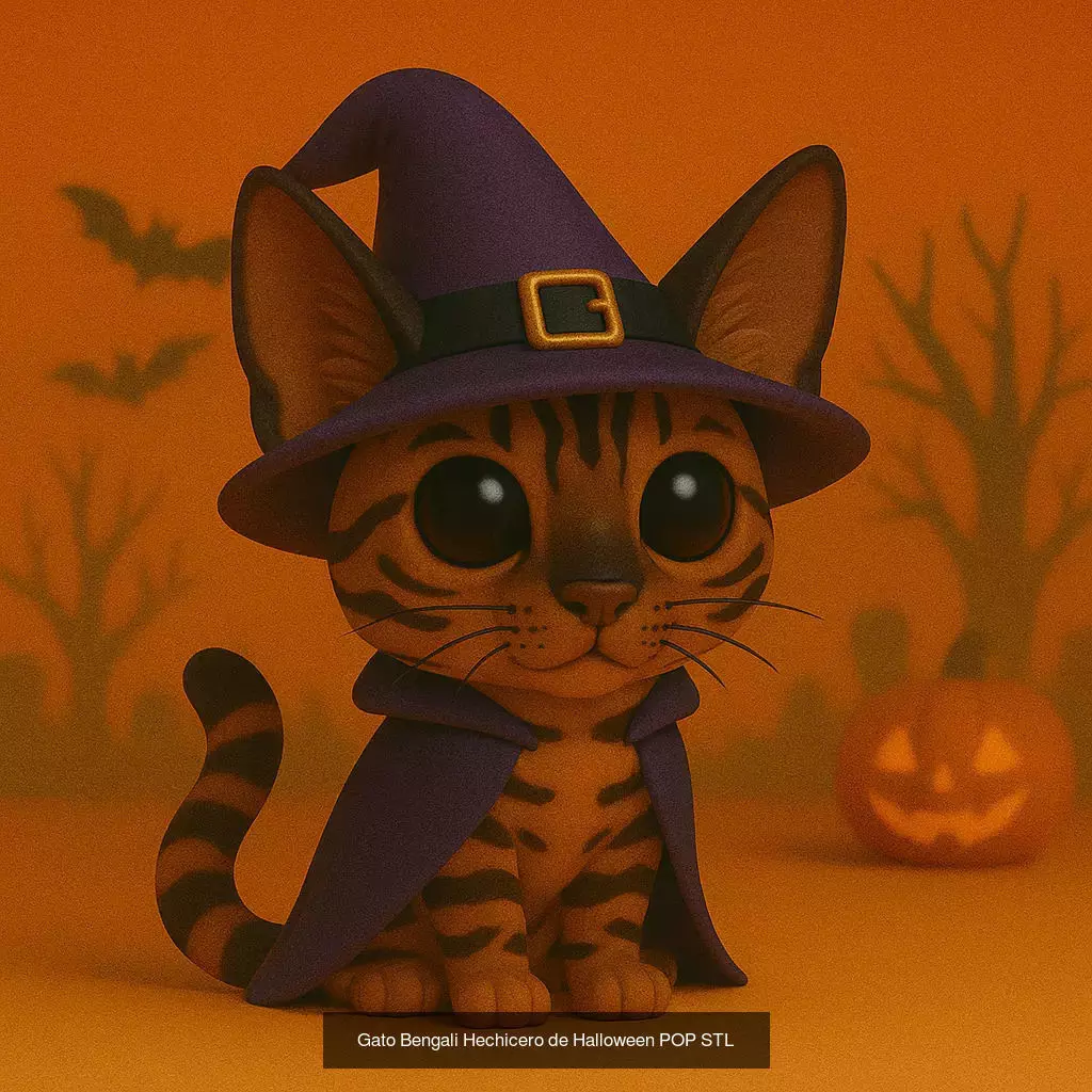 Mascotas de Halloween Terror en Estilo POP 3D Model Collection_54