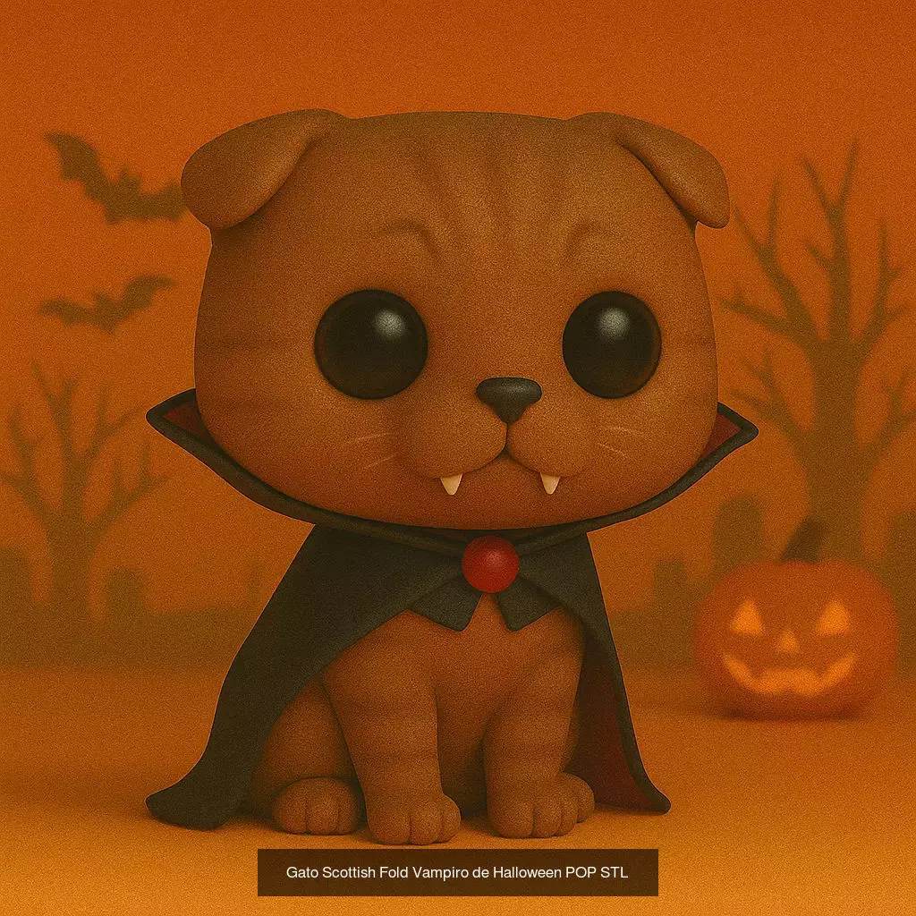 Mascotas de Halloween Terror en Estilo POP 3D Model Collection_48