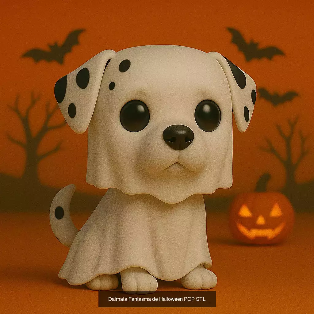 Mascotas de Halloween Terror en Estilo POP 3D Model Collection_64