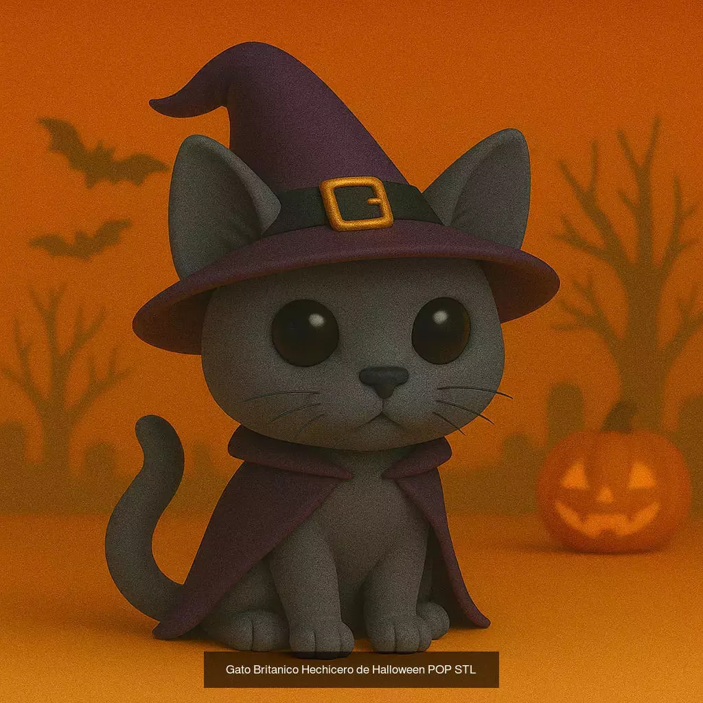 Mascotas de Halloween Terror en Estilo POP 3D Model Collection_52