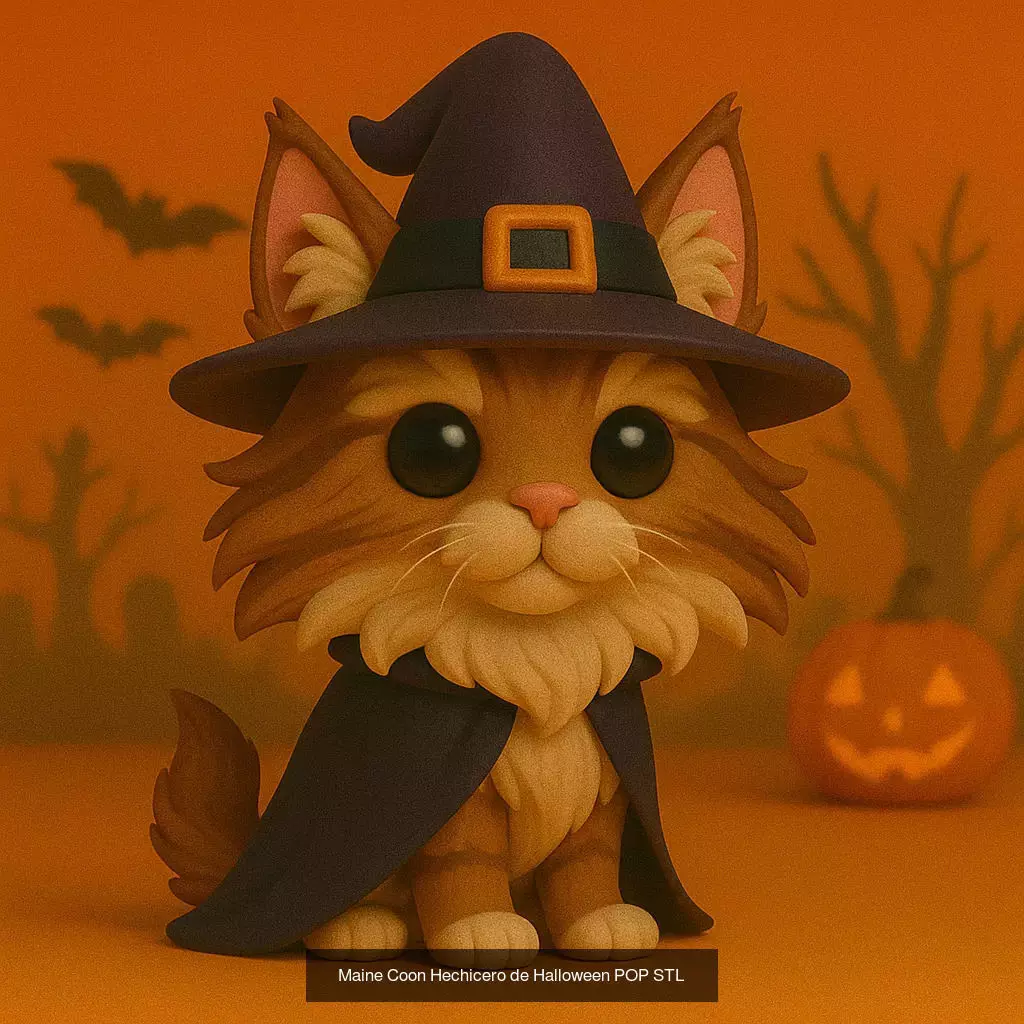 Mascotas de Halloween Terror en Estilo POP 3D Model Collection_38