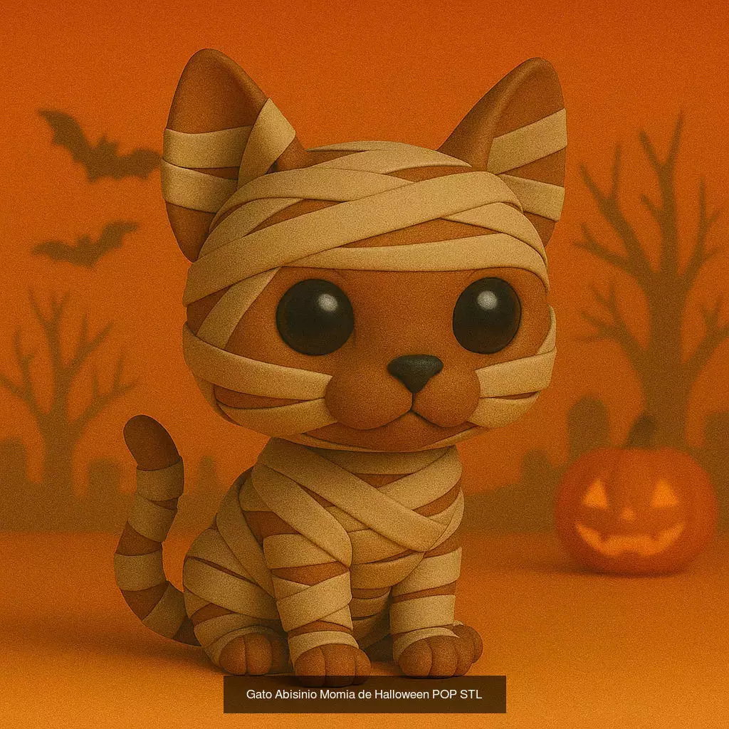 Mascotas de Halloween Terror en Estilo POP 3D Model Collection_58