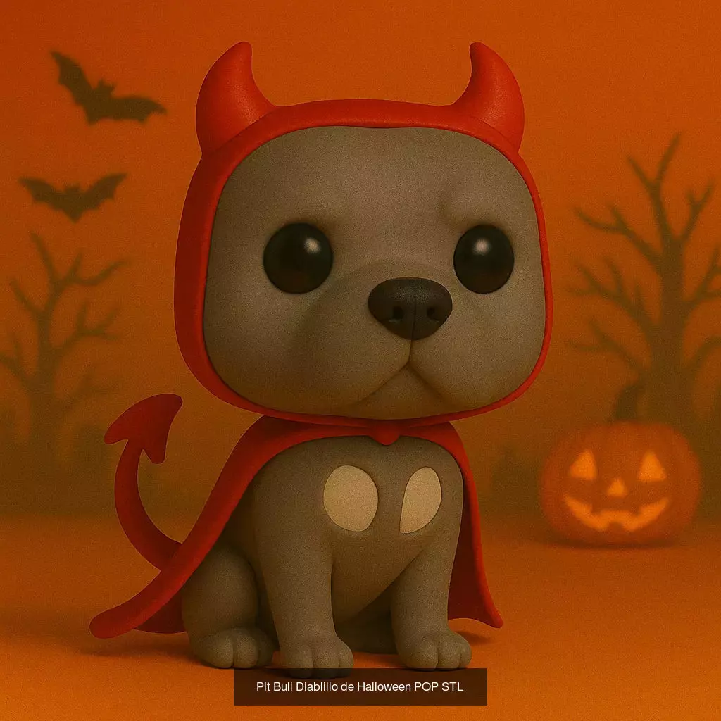 Mascotas de Halloween Terror en Estilo POP 3D Model Collection_26